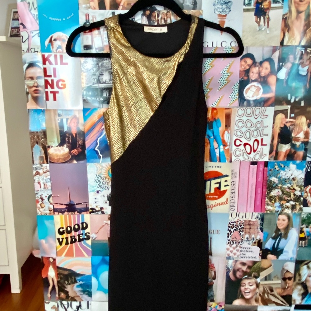 Black / Gold Bodycon Dress
